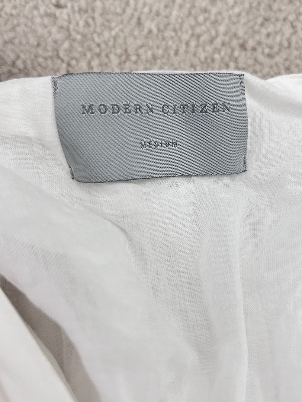Modern Citizen Norah Tie-Front Organic Cotton Blouse - Picture 3 of 3